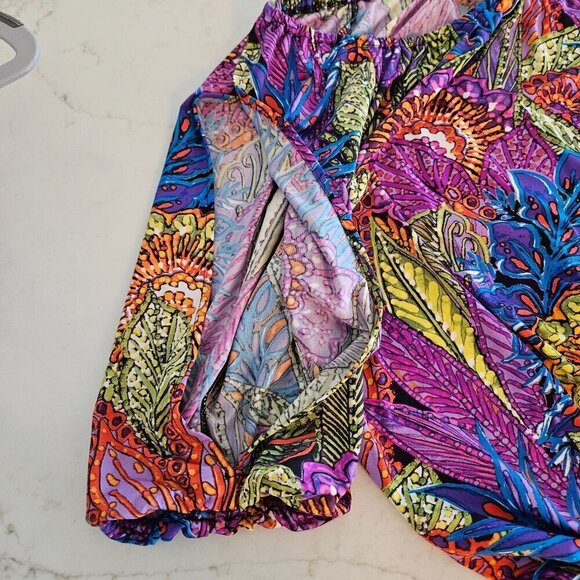 ABS by Allen Schwartz Size XS Swim Coverup Multicolor Pull Over Colorful - Picture 10 of 11